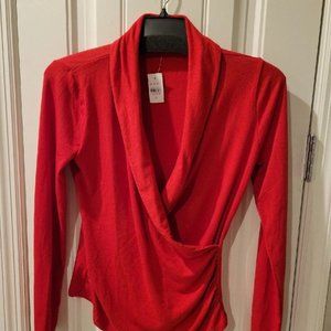 NWT! Ann Taylor Shawl Collar Wrap Top
